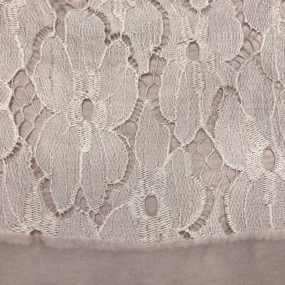 Amanti 100% Silk Blouse Made in Italy Lace Trim Top Size Small - Picture 9 of 15